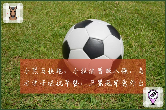 小黑马快跑，小拉法晋级八强，乌方学子送祝早餐，卫冕冠军意外出局